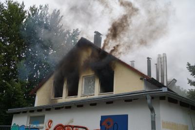 Einsatzuebung der Feuerwehr Stuttgart-Degerloch